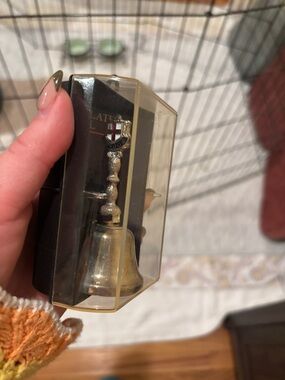 Vintage Brass Bell in Clear Display Case